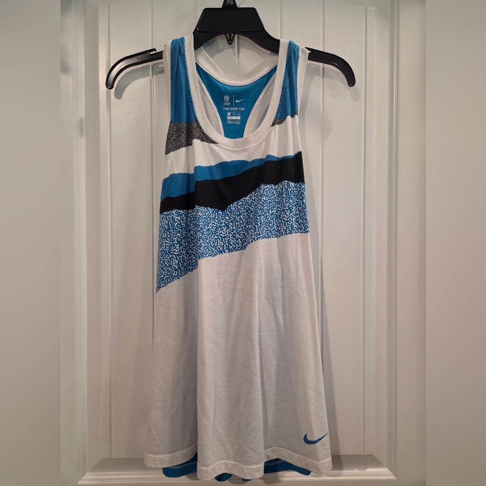 Nike Carolina Panthers Blue and White Tank Top
